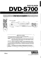 Yamaha DVDS-700 - Service Manual 